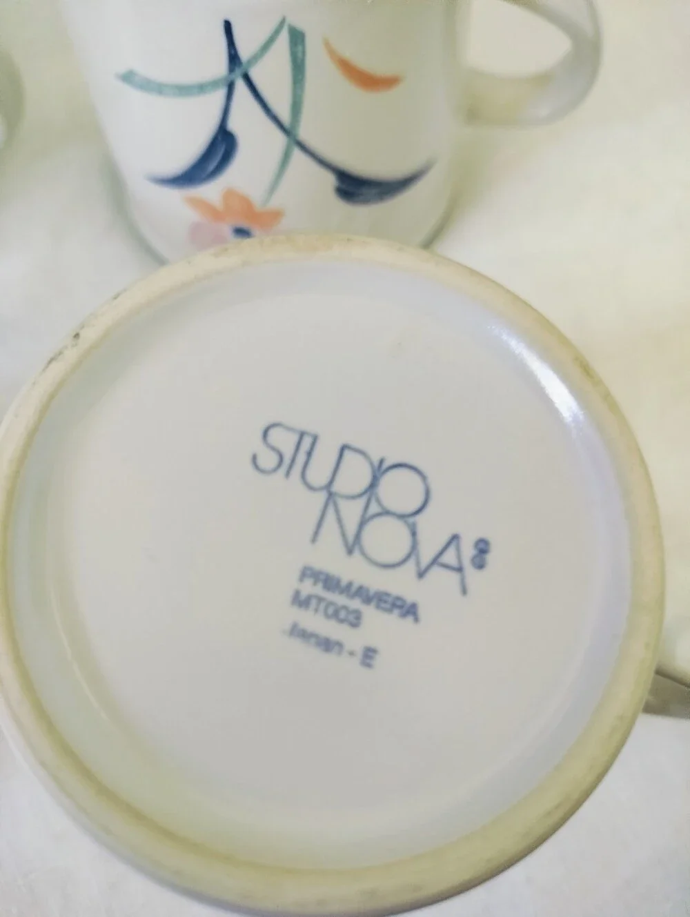 Vintage Studio Nova Primavera Floral Mugs Set of 4 MT003 Japan Floral CoffeeCups